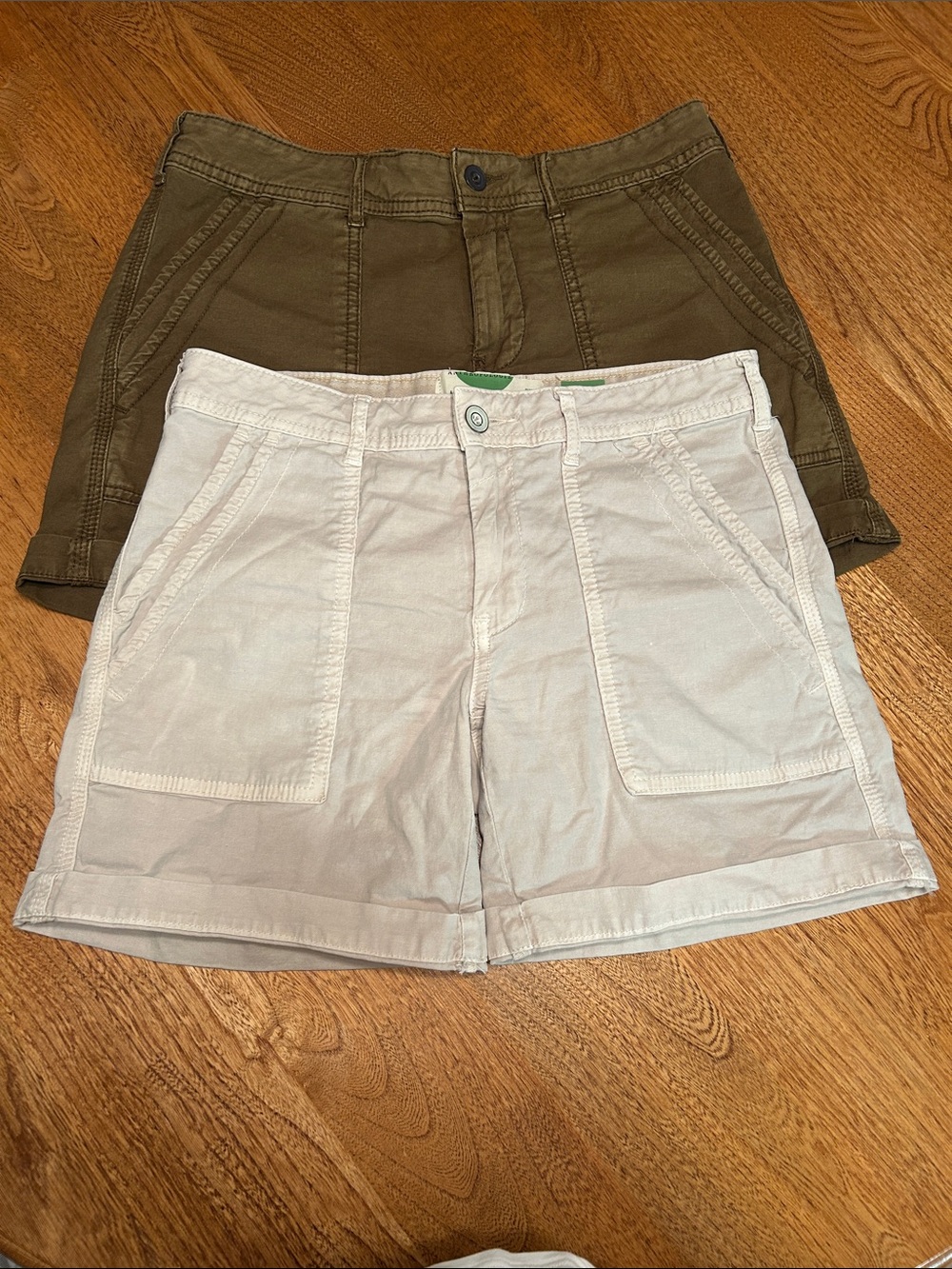 Anthropologie The Wanderer Beige and Brown Cotton Shorts
